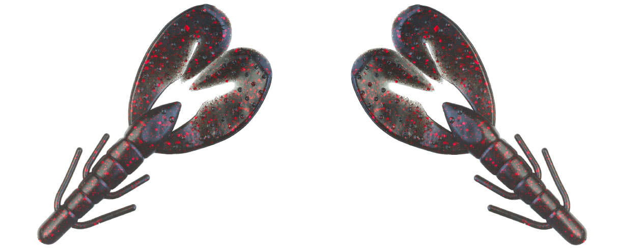 Zoom Black Red Glitter Craw